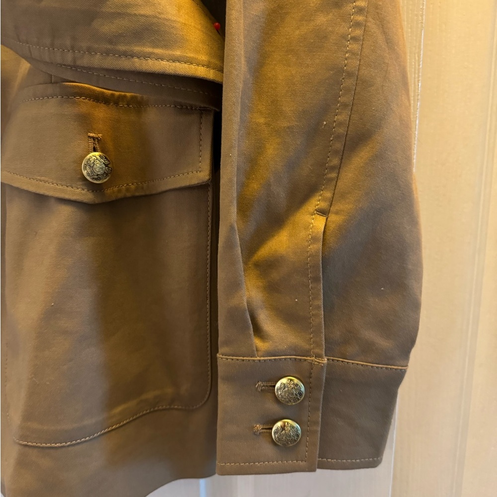 Women's Tan Belted Jacket - Picture 7 of 13
